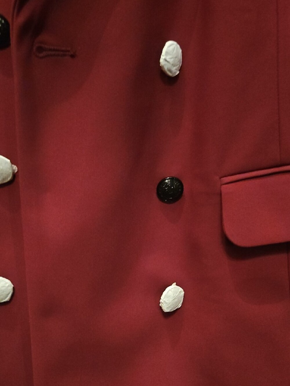 Sz 16/ NEW Wine Suit Double-Breasted Blazer + 14 Pants. Paper Still On Buttons. - Picture 2 of 8